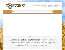 Tablet Screenshot of goodwoodbaptistchurch.co.za